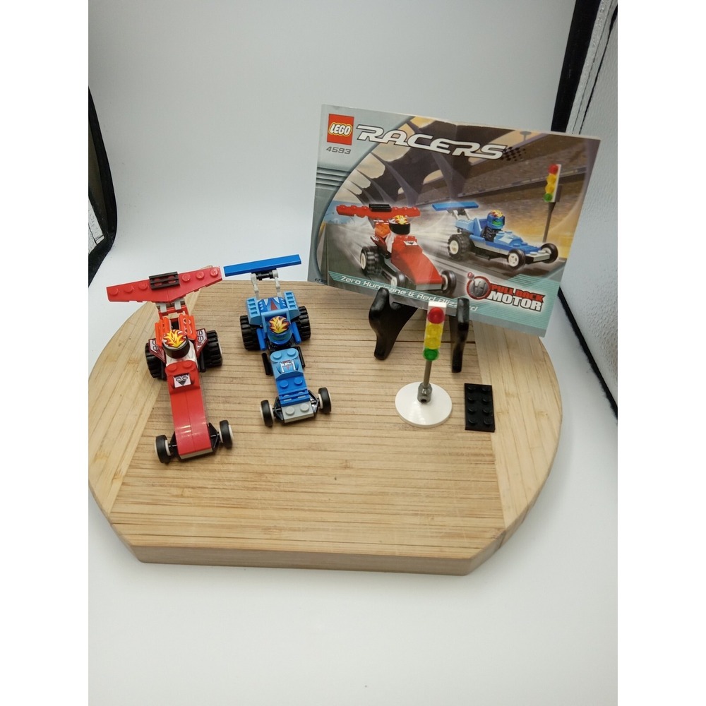 LEGO Racers #4593 Zero Hurricane & Red Blizzard With Instructions Discontinued